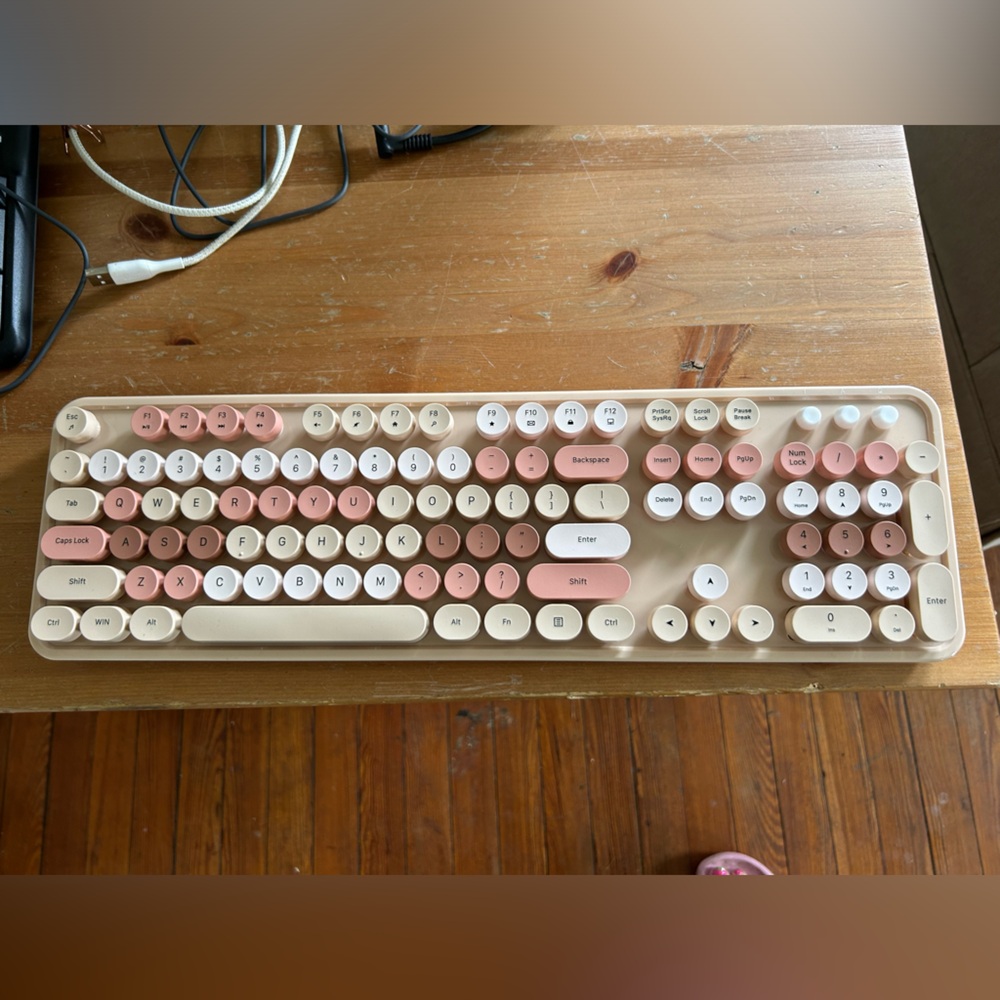 Boho Farm theme desk set. Keyboard never used but not in the box.
